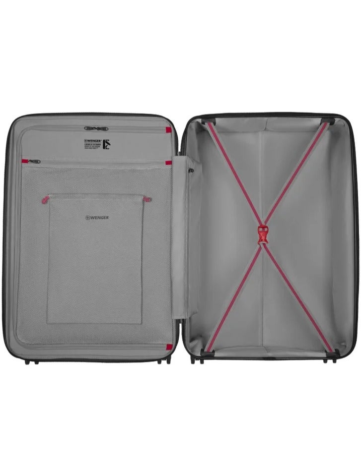 Wenger Motion 81 Cm Hardside 4-Double Wheeled Expandable Check-In Luggage Trolley Case - Black - Image 5